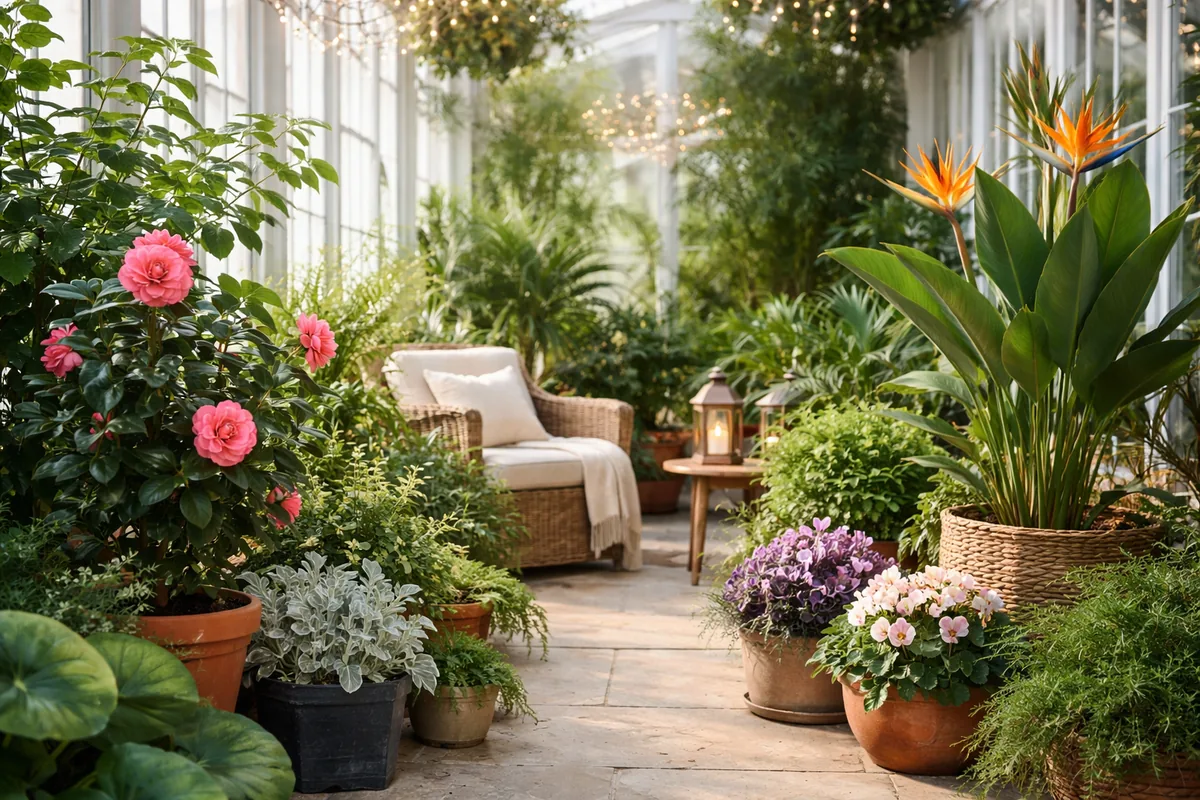 Comment bien choisir des plantes pour un jardin d'hiver abrité