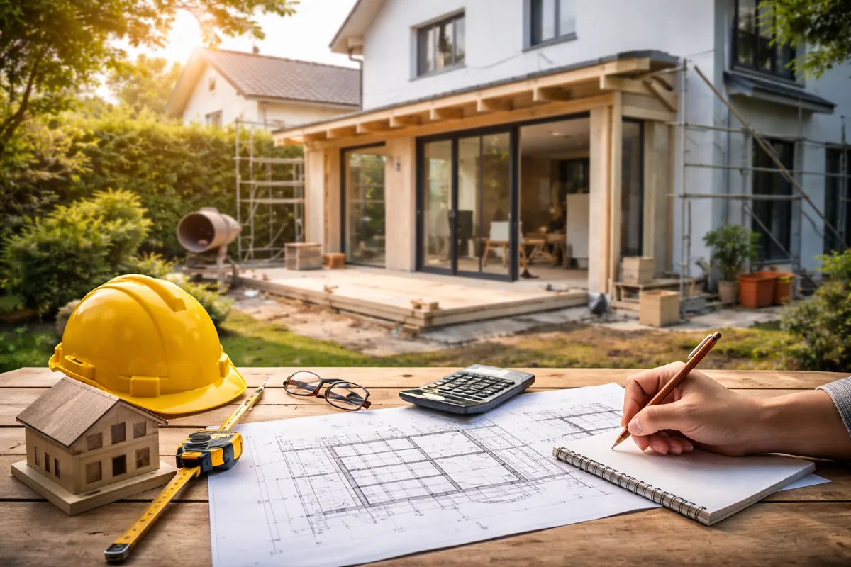Comment établir un budget pour une extension de maison avec permis de construire